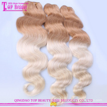 6A Grade Raw Unprocessed Peruvian Two Tone Color Remy Human Hair